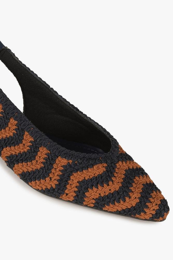Sapatilha Slingback Mundial Lucylia Preto/Marrom 2