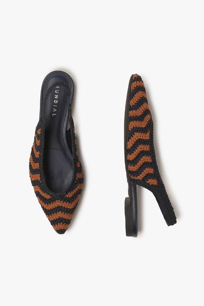 Sapatilha Slingback Mundial Lucylia Preto/Marrom 3