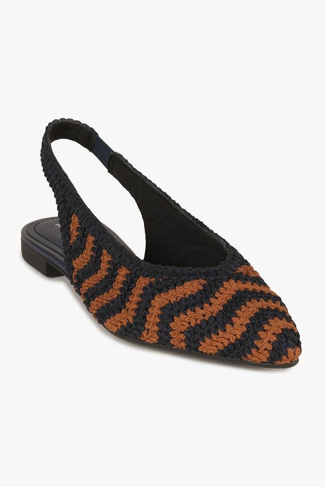 Sapatilha Slingback Mundial Lucylia Preto/Marrom 4