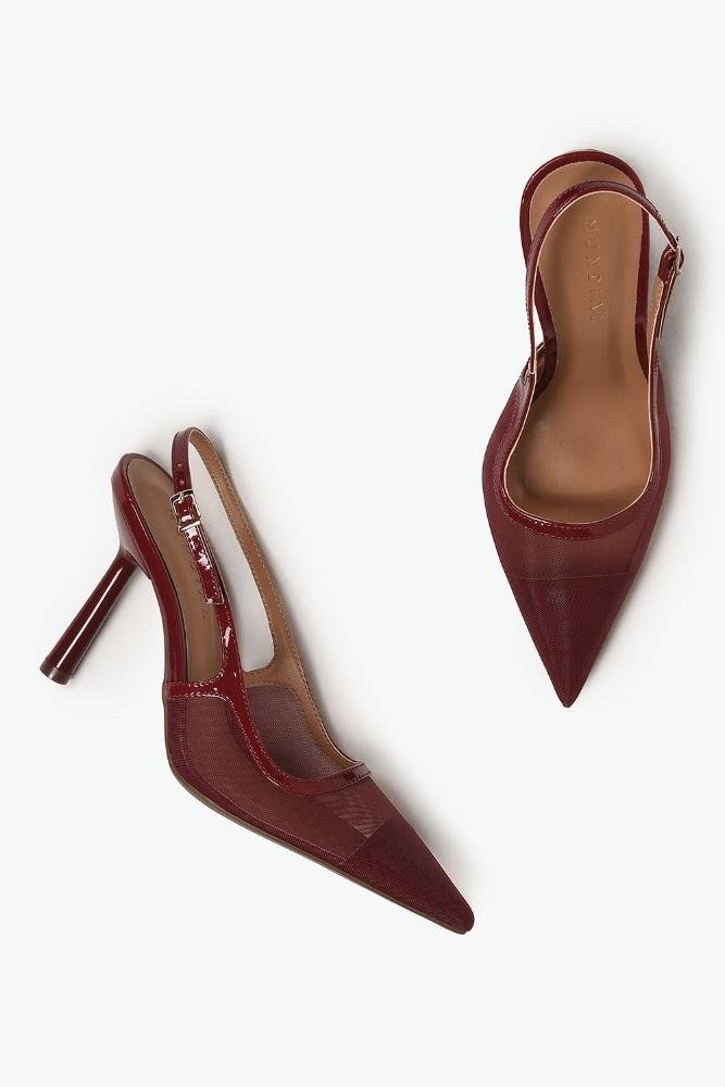 Scarpin Feminino Slingback Mundial Antonelli Vermelho 4