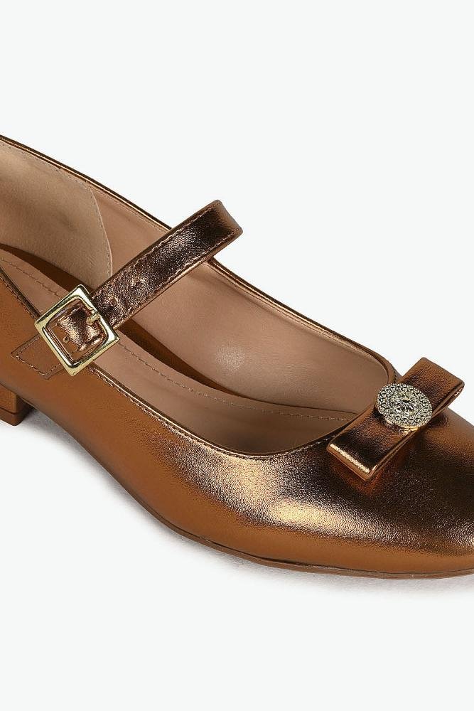 Sapato Feminino De Boneca Mundial Axia Bronze 2