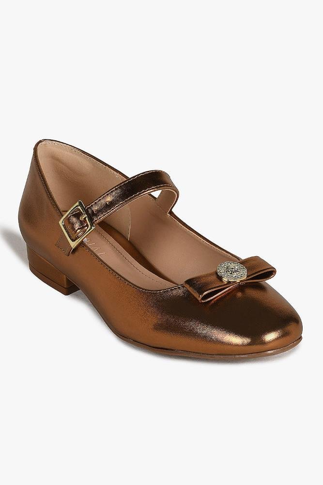 Sapato Feminino De Boneca Mundial Axia Bronze 4