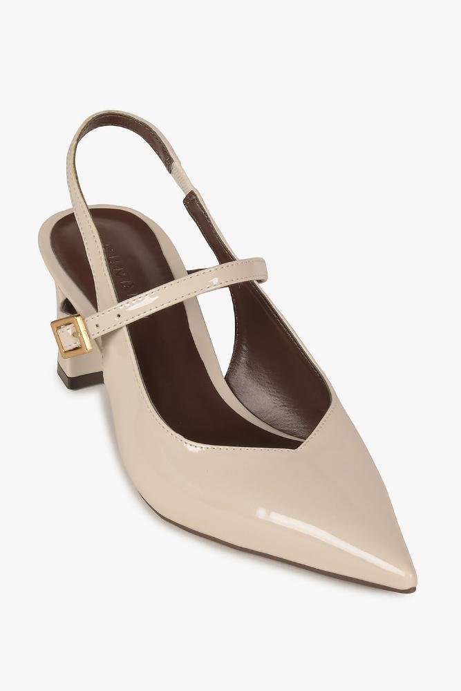 Sapato Feminino Slingback Mundial Veronika Off White 4