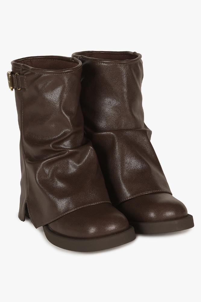 Bota Feminina Cano Curto Mundial Bella Café 4