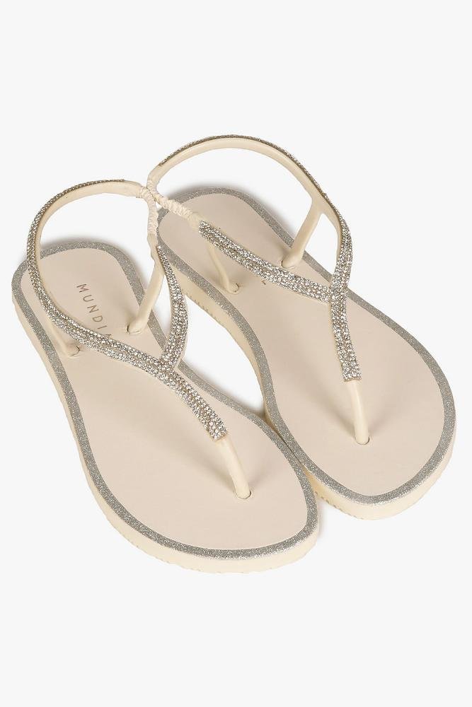 Rasteira Feminina Mundial Ysabelle Off White 3