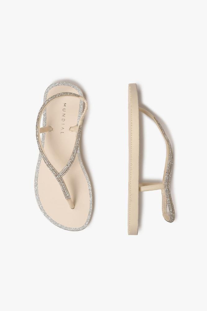 Rasteira Feminina Mundial Ysabelle Off White 4