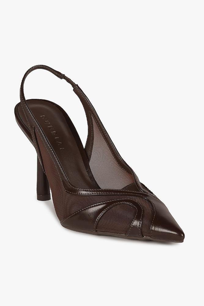 Scarpin Feminino Slingback Mundial Edna Café 2