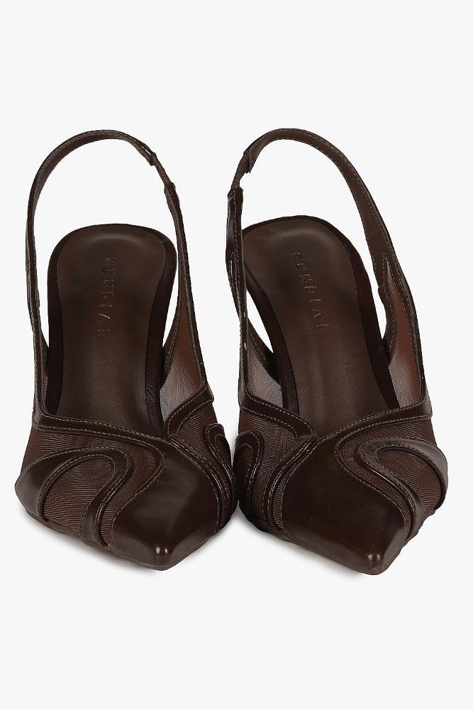Scarpin Feminino Slingback Mundial Edna Café 4