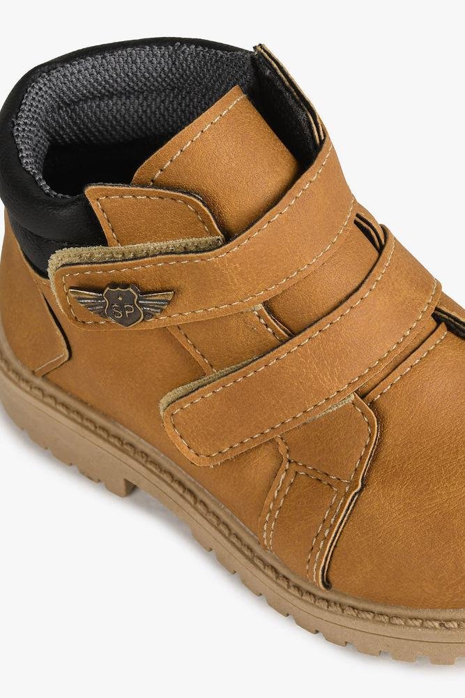 Bota Coturno Infantil Cano Curto Ortobaby Gael Caramelo 2