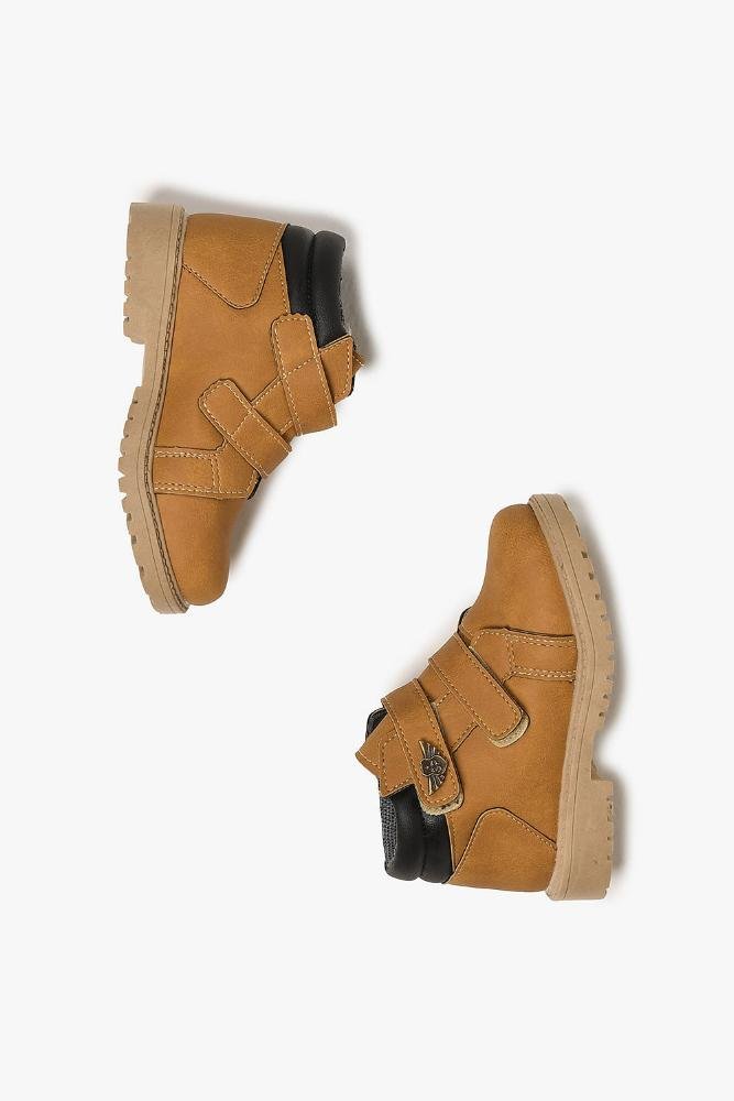 Bota Coturno Infantil Cano Curto Ortobaby Gael Caramelo 3