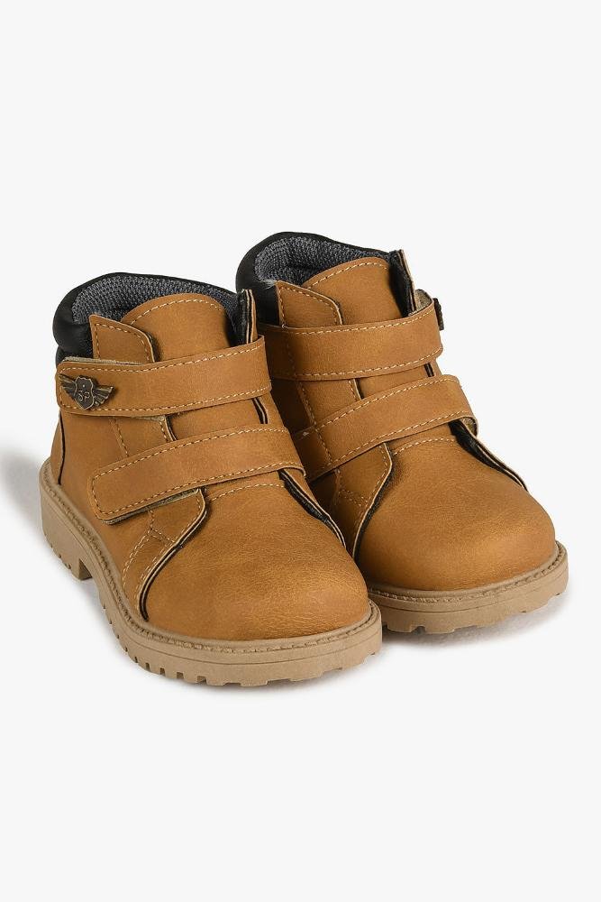 Bota Coturno Infantil Cano Curto Ortobaby Gael Caramelo 4