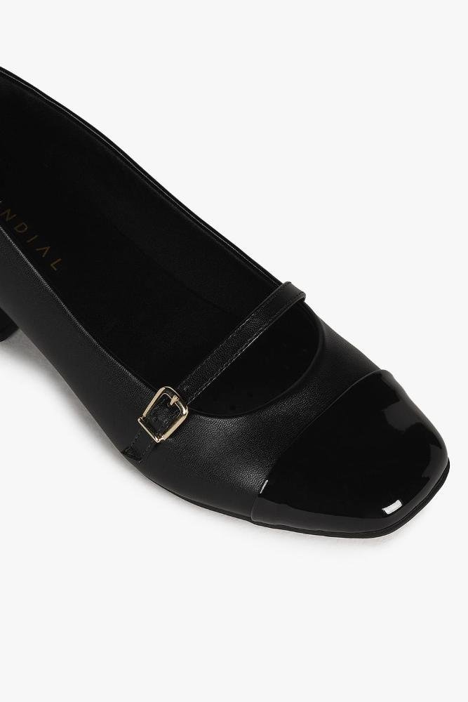Sapato Feminino De Boneca Mundial Swelen Preto 2