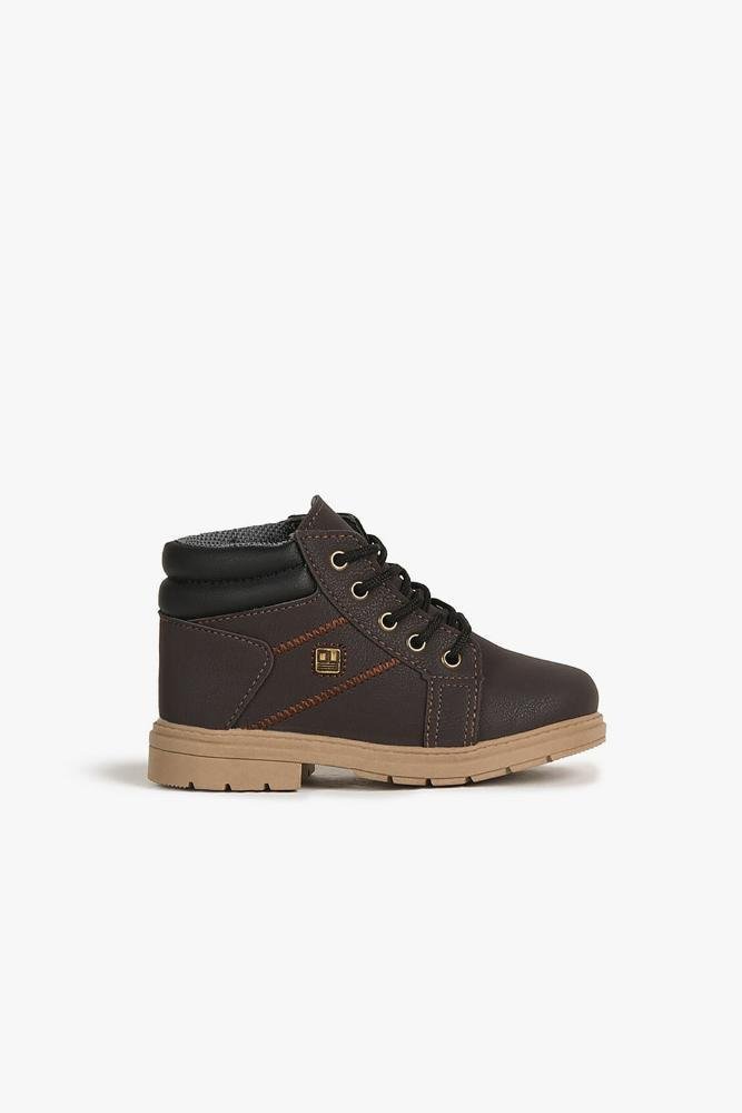 Bota Coturno Infantil Cano Curto Ortobaby Dirk