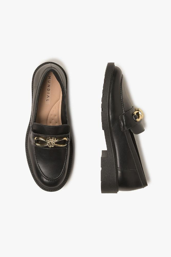 Mocassim Feminino Mundial Ariadne Preto 3