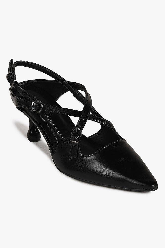 Scarpin Feminino Slingback Mundial Agatha Preto 4