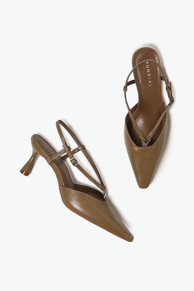 Scarpin Feminino Slingback Mundial Britany Verde 4