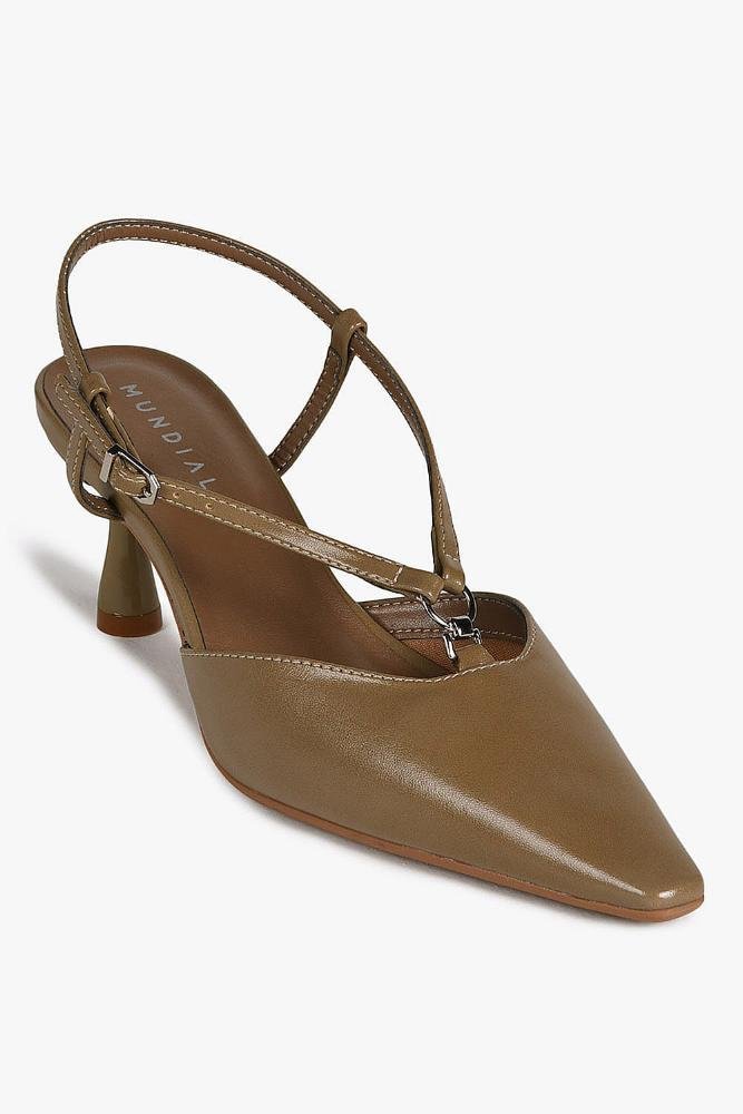 Scarpin Feminino Slingback Mundial Britany Verde 5