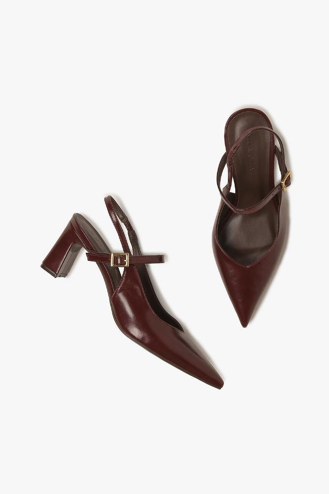 Sapato Feminino Slingback Mundial Veronika Vermelho 3
