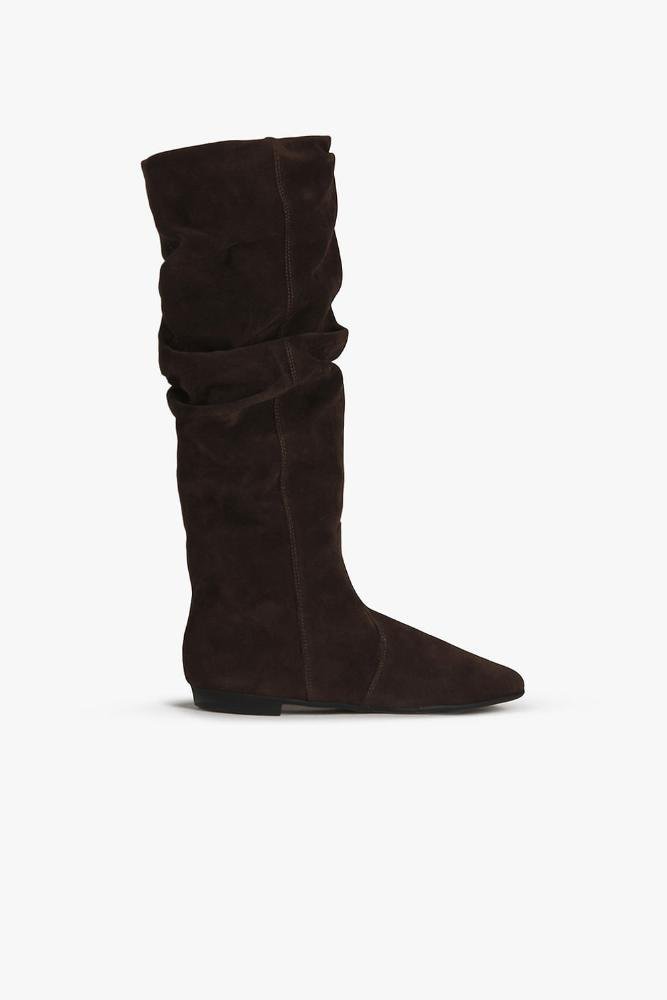 Bota Camurça Feminina Slouch Mundial Lilian
