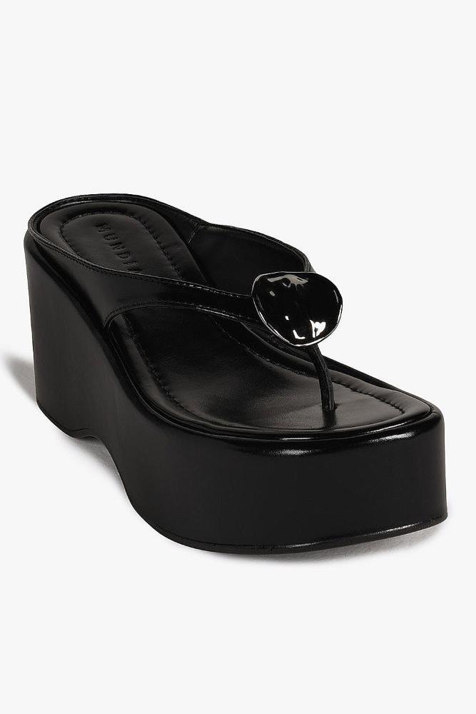 Tamanco Feminino Plataforma Mundial Zaya Preto 4