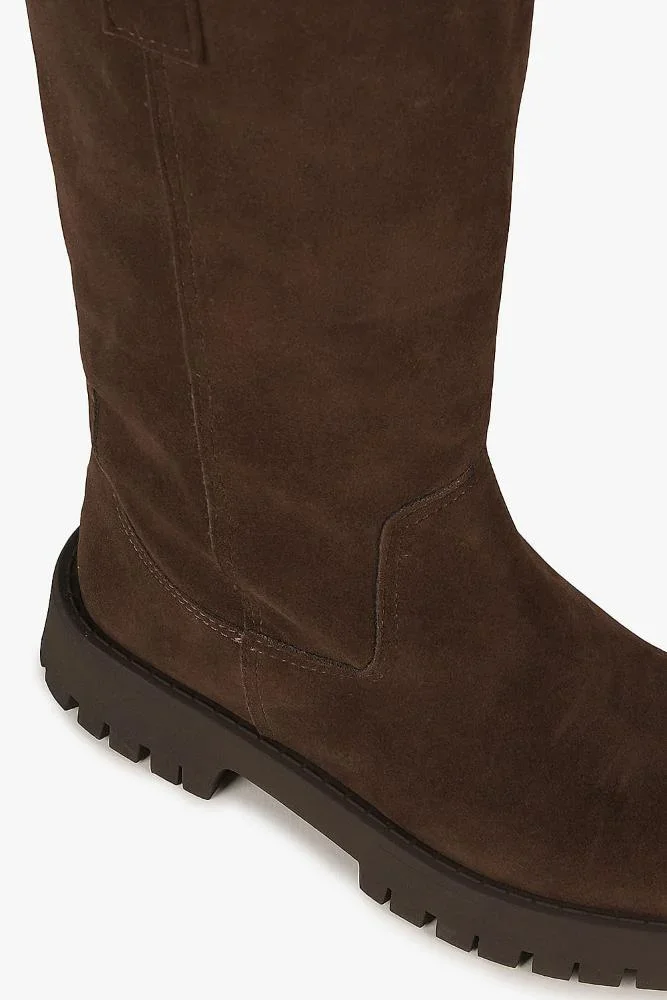 Bota Feminina Cano Médio Mundial Valeria Café 2