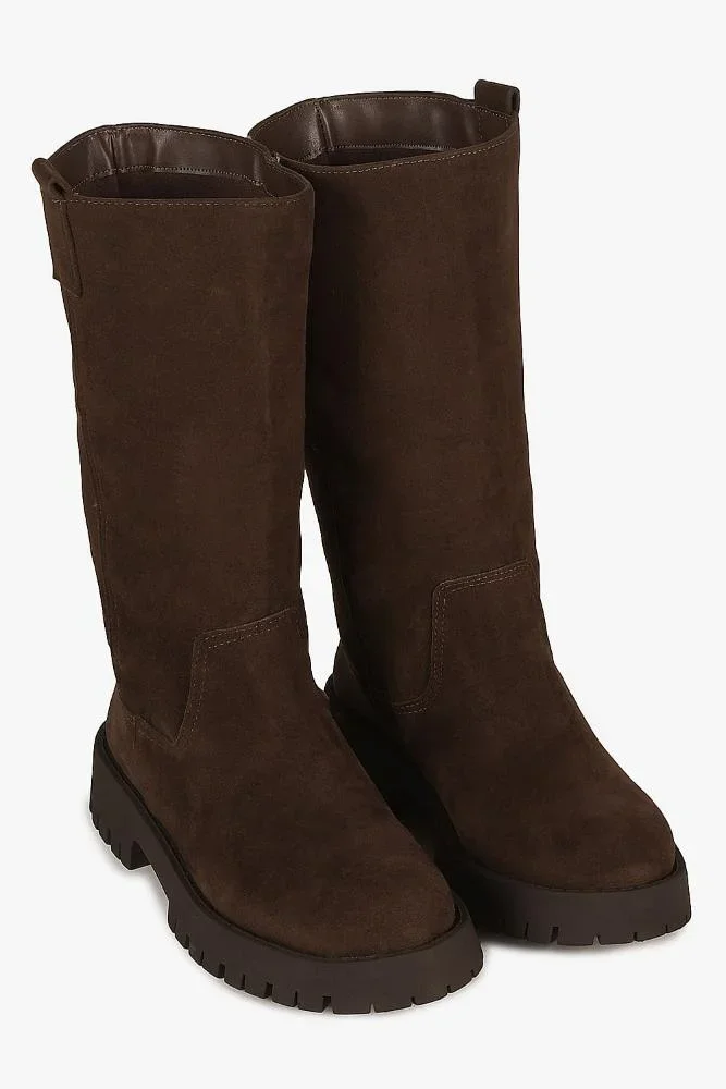 Bota Feminina Cano Médio Mundial Valeria Café 4
