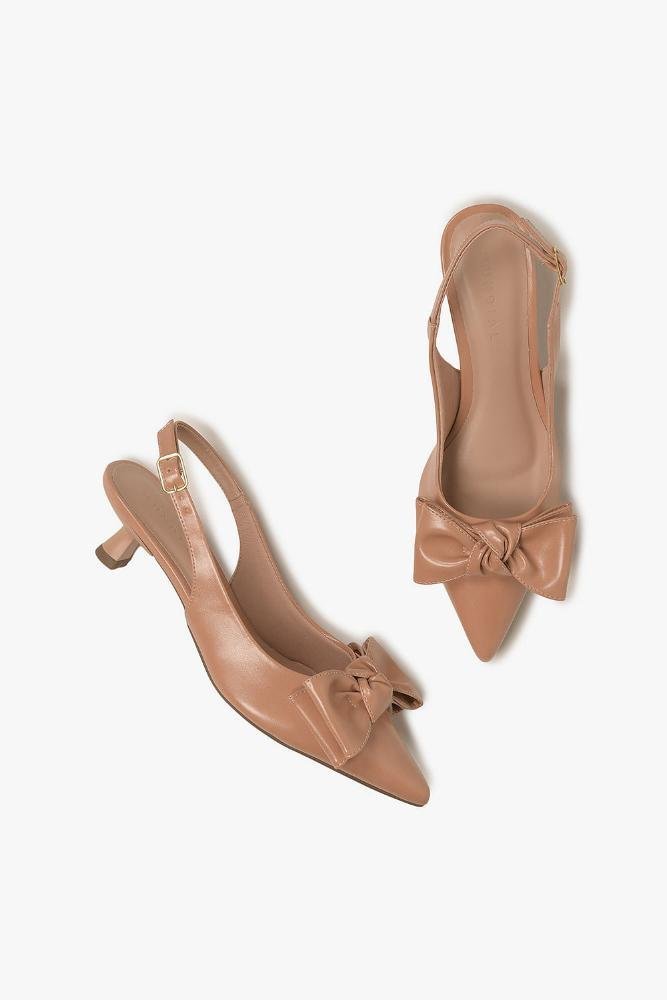 Sapato Feminino Slingback Mundial Olympia Bege 3