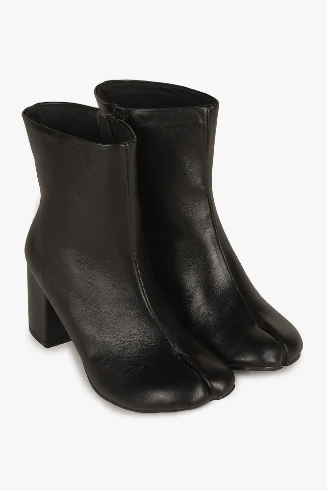 Bota Feminina Cano Médio Mundial Donatella Preto 4