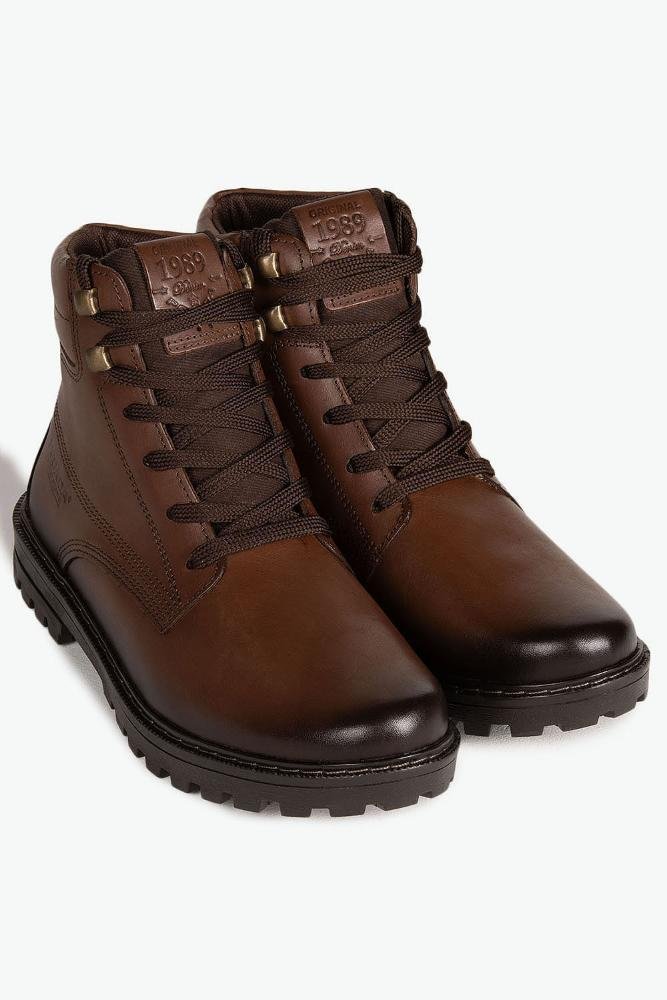 Bota Masculina Coturno Pegada Pinhão Café 4