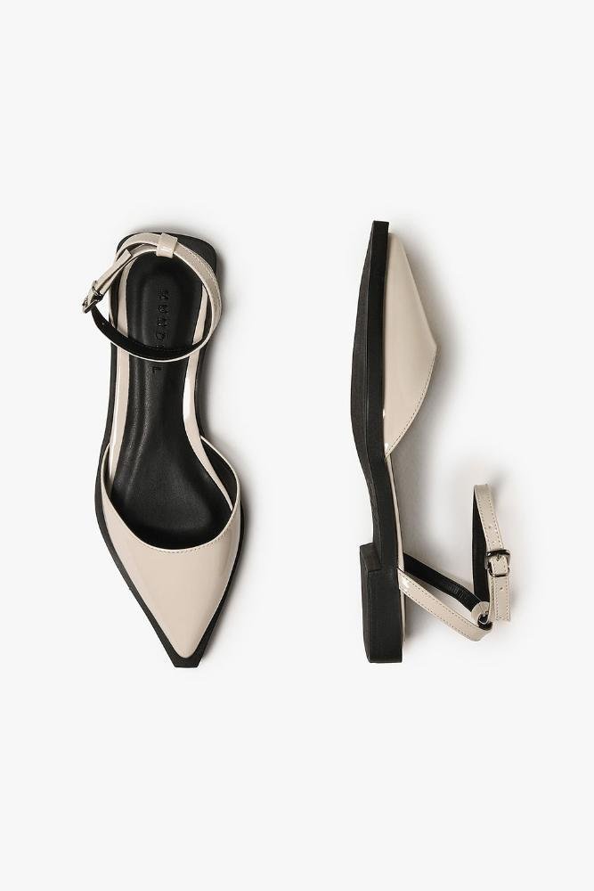 Sapatilha Feminina Slingback Mundial Zenilda Off White 3