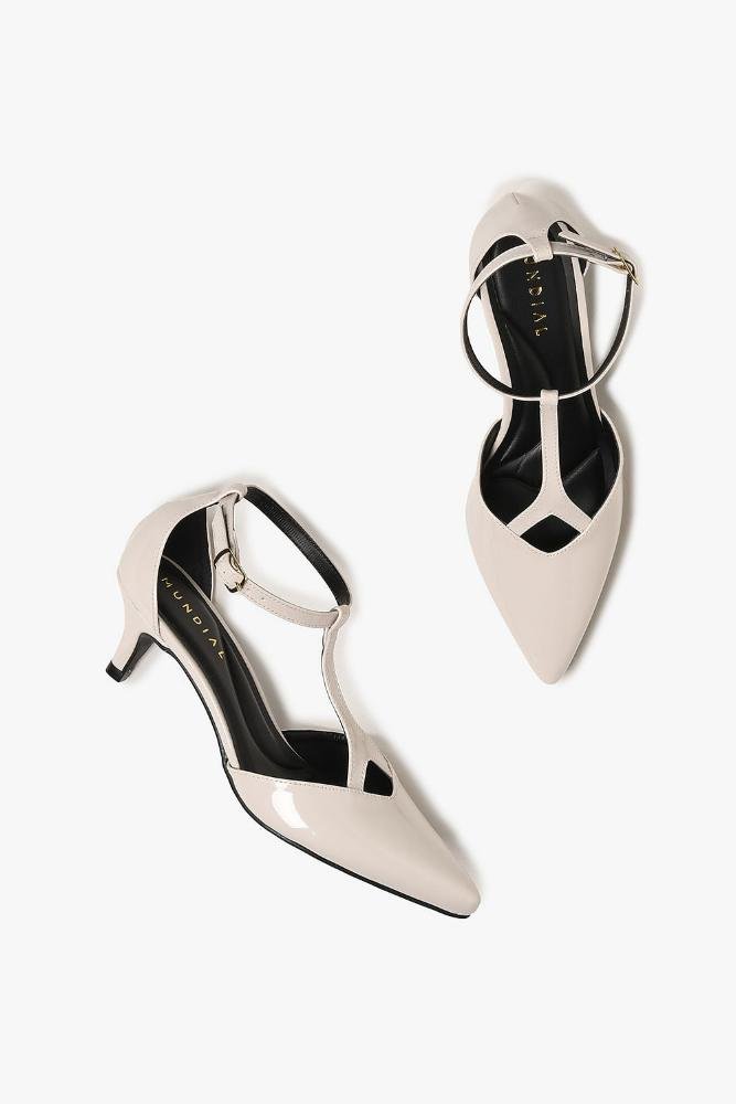 Scarpin Feminino Slingback Mundial Poliana Off White 3