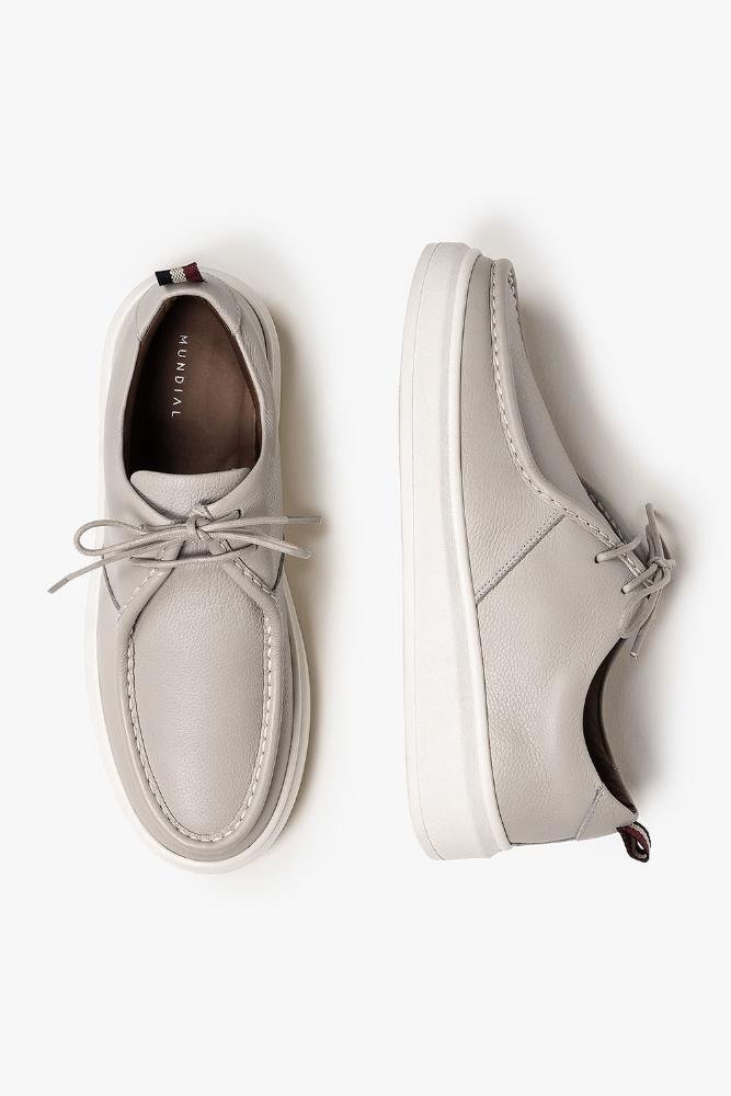Sapato Casual Masculino Mundial Clean Cinza 3