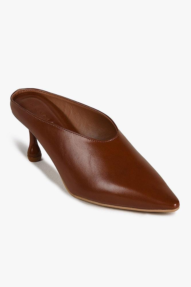Mule Feminino Mundial Seline Caramelo 4