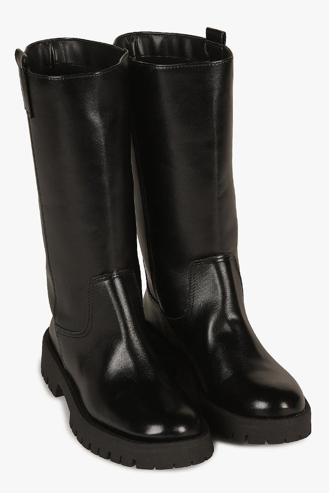 Bota Feminina Cano Médio Mundial Valeria Preto 4