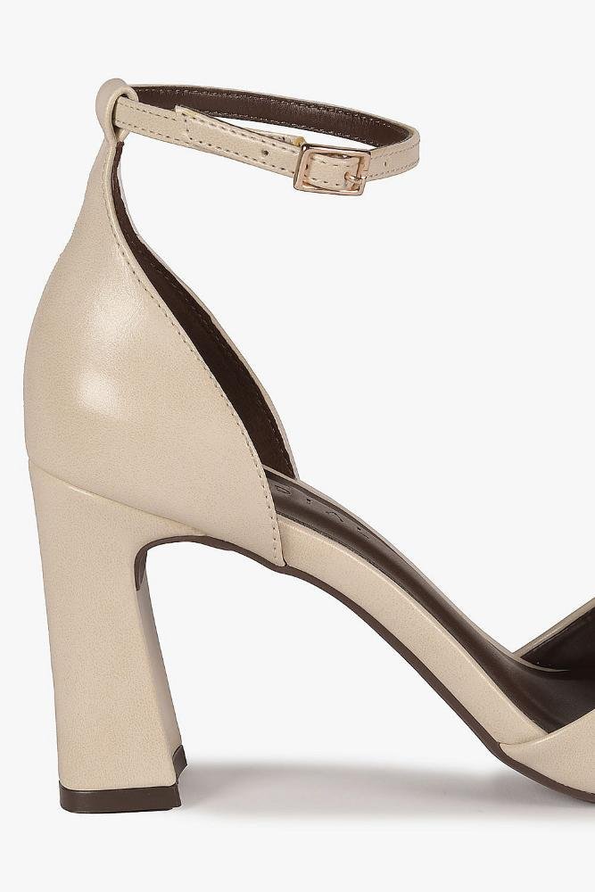 Sandália Feminina Salto Alto Mundial Constantina Off White 2