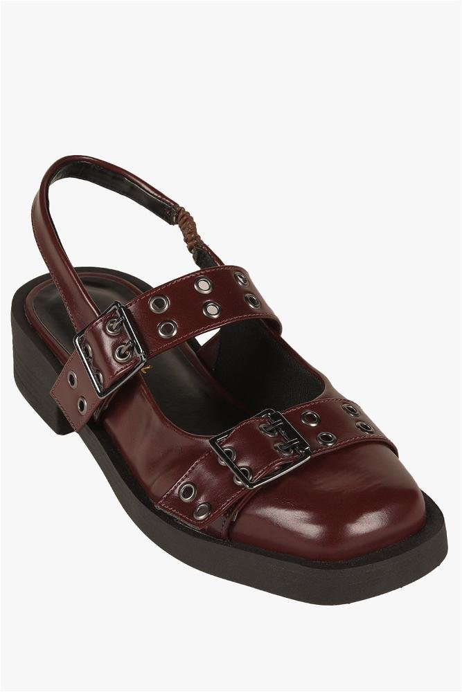 Sapato Feminino Slingback Mundial Eliete Vermelho 4