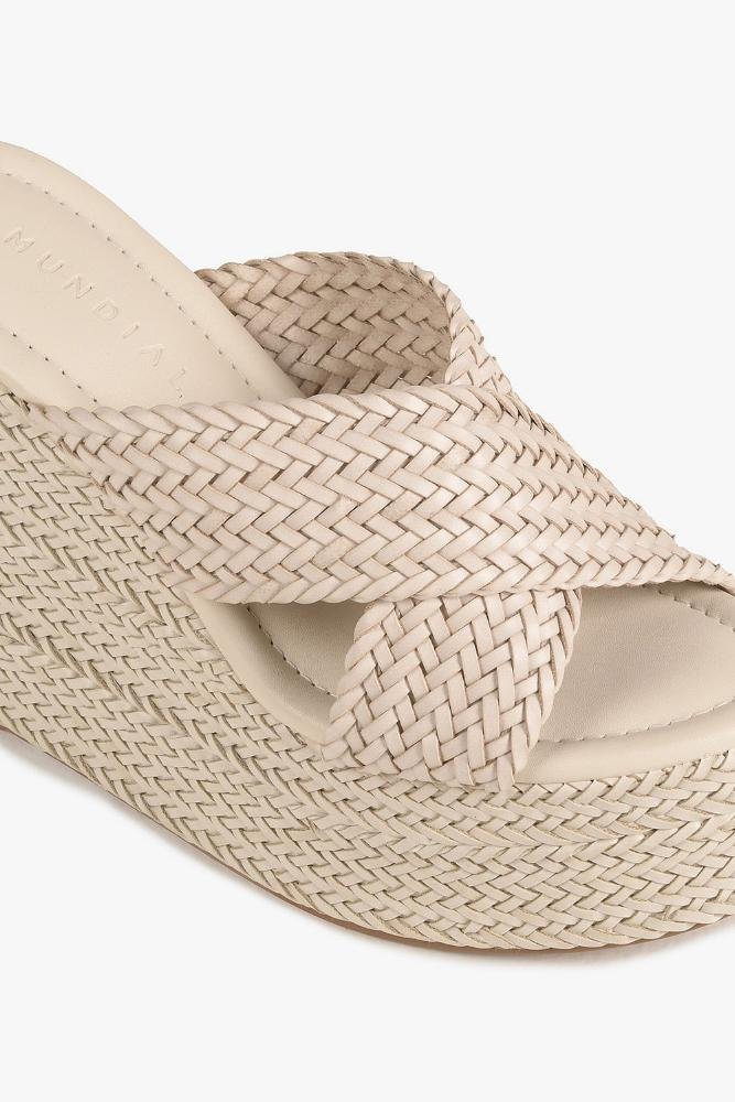 Tamanco Feminino Anabela Mundial Amaranta Off White 3