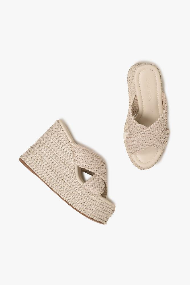 Tamanco Feminino Anabela Mundial Amaranta Off White 4