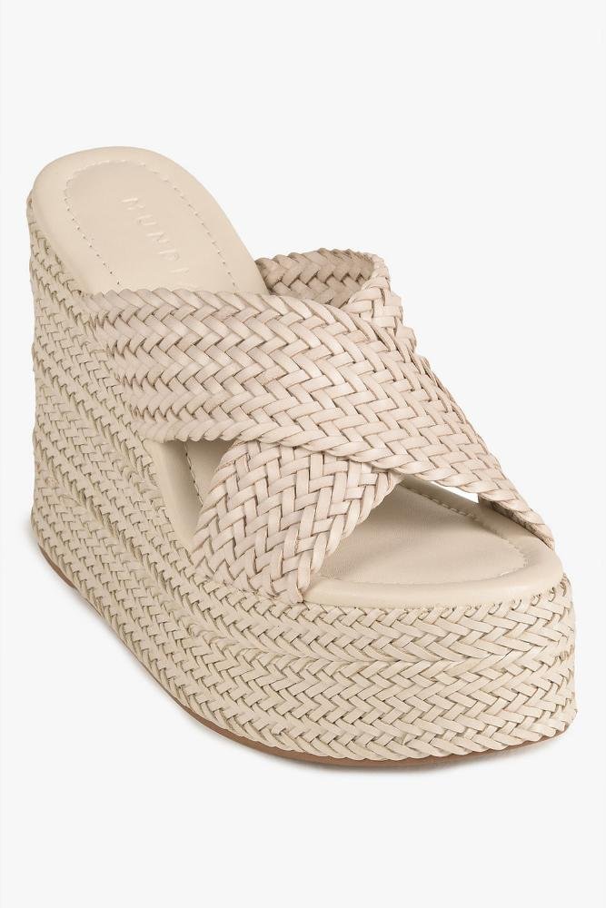 Tamanco Feminino Anabela Mundial Amaranta Off White 5