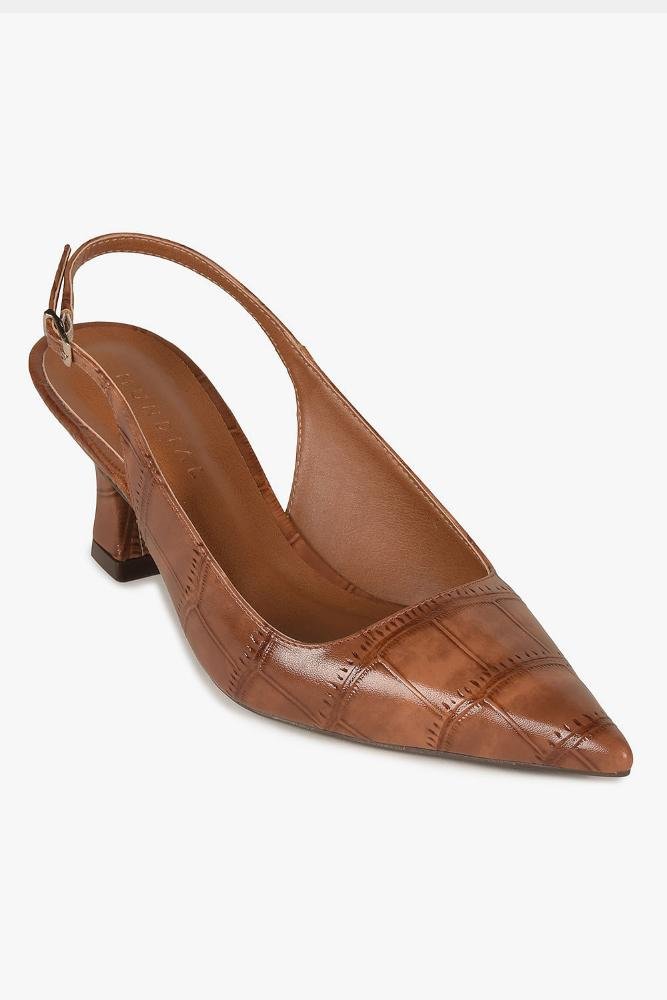 Scarpin Feminino Slingback Mundial Fatima Caramelo 4
