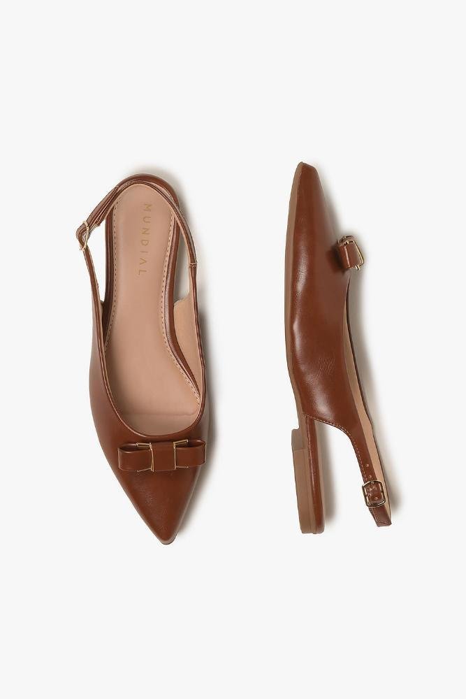 Sapato Feminino Slingback Mundial Ondina Caramelo 3