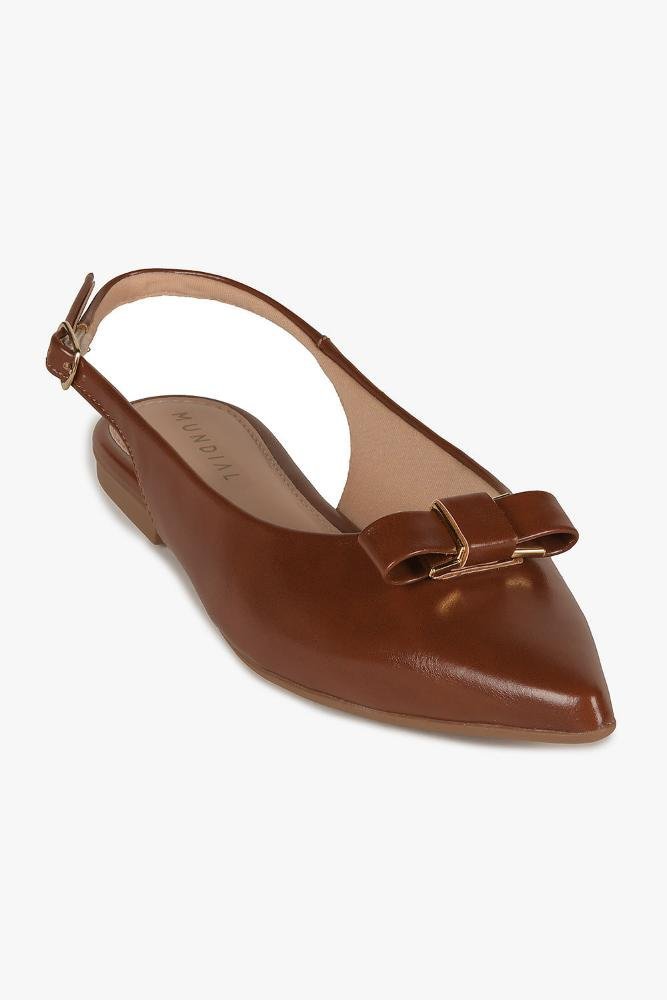 Sapato Feminino Slingback Mundial Ondina Caramelo 4