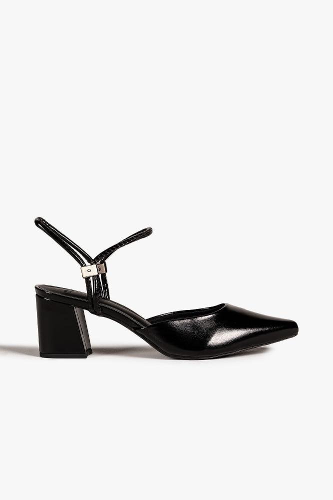 Sapato Feminino Slingback Salto Médio Mundial Klyvia