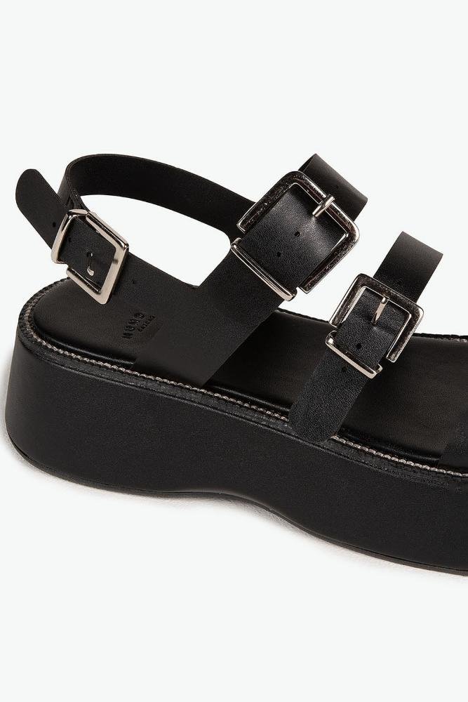 Sandália Feminina Flatform Mundial Skylar Preto 2