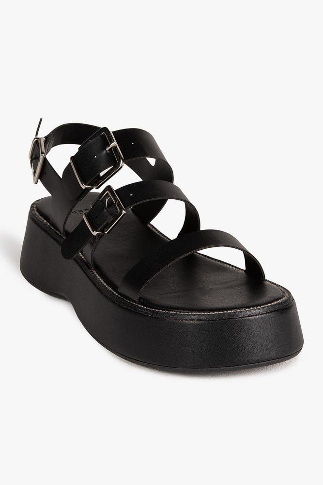 Sandália Feminina Flatform Mundial Skylar Preto 4