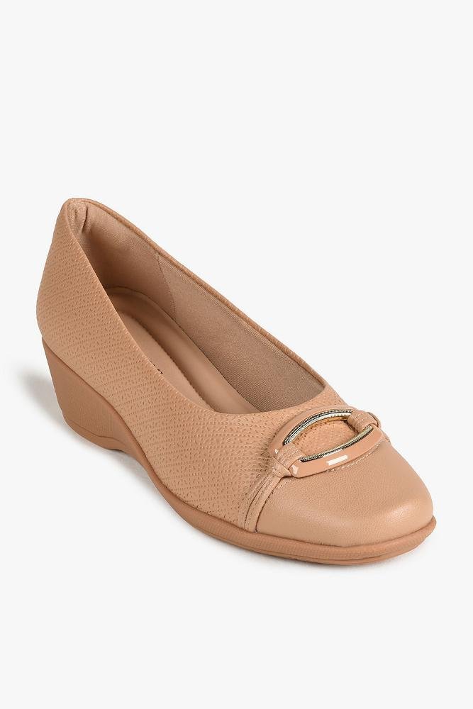 Conforto Feminino Salto Médio Piccadilly Orlanda Bege 4