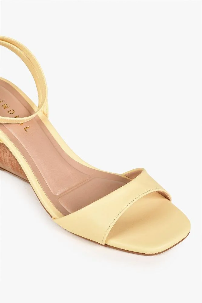 Sandália Feminina Anabela Mundial Thianna Amarelo 4