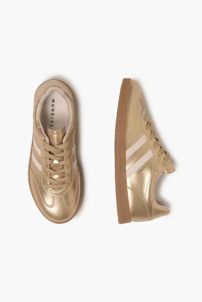 Tênis Feminino Casual Mundial Serenna Dourado 3