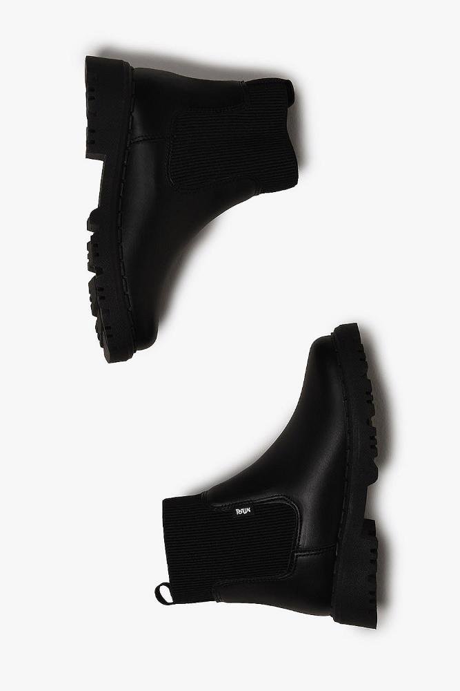 Bota Infantil Coturno Cano Curto Nilqi Teen Cacau Preto 3