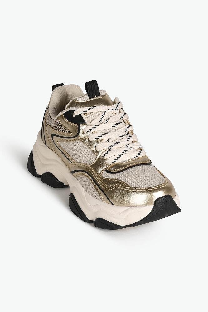 Tênis Feminino Mundial Teresa Off White/Dourado 4